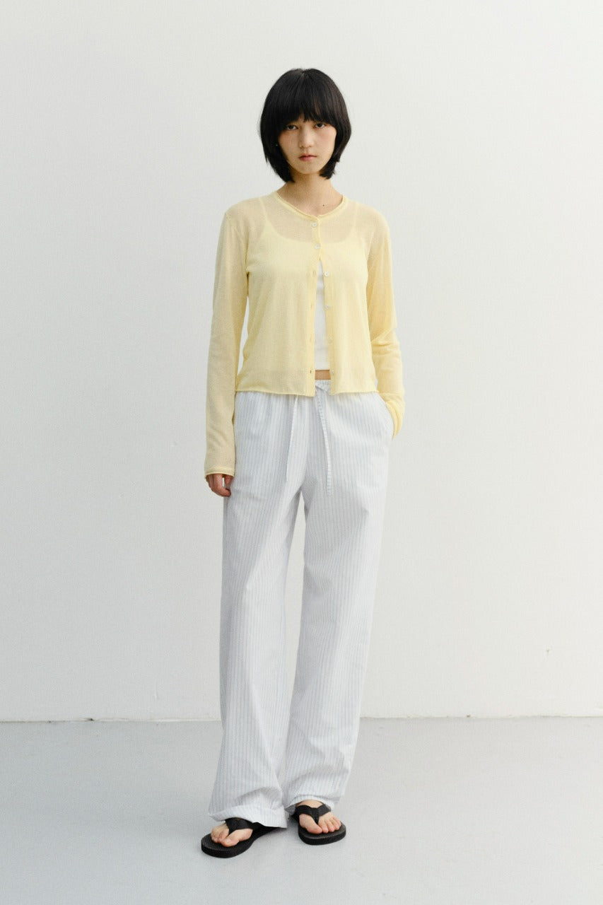 Dunst Pajama String Pants White Stripe
