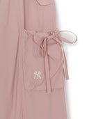 MLB Korea Women's Gorpcore Super Light Weight Ribbon Cargo Semi Wide Pants