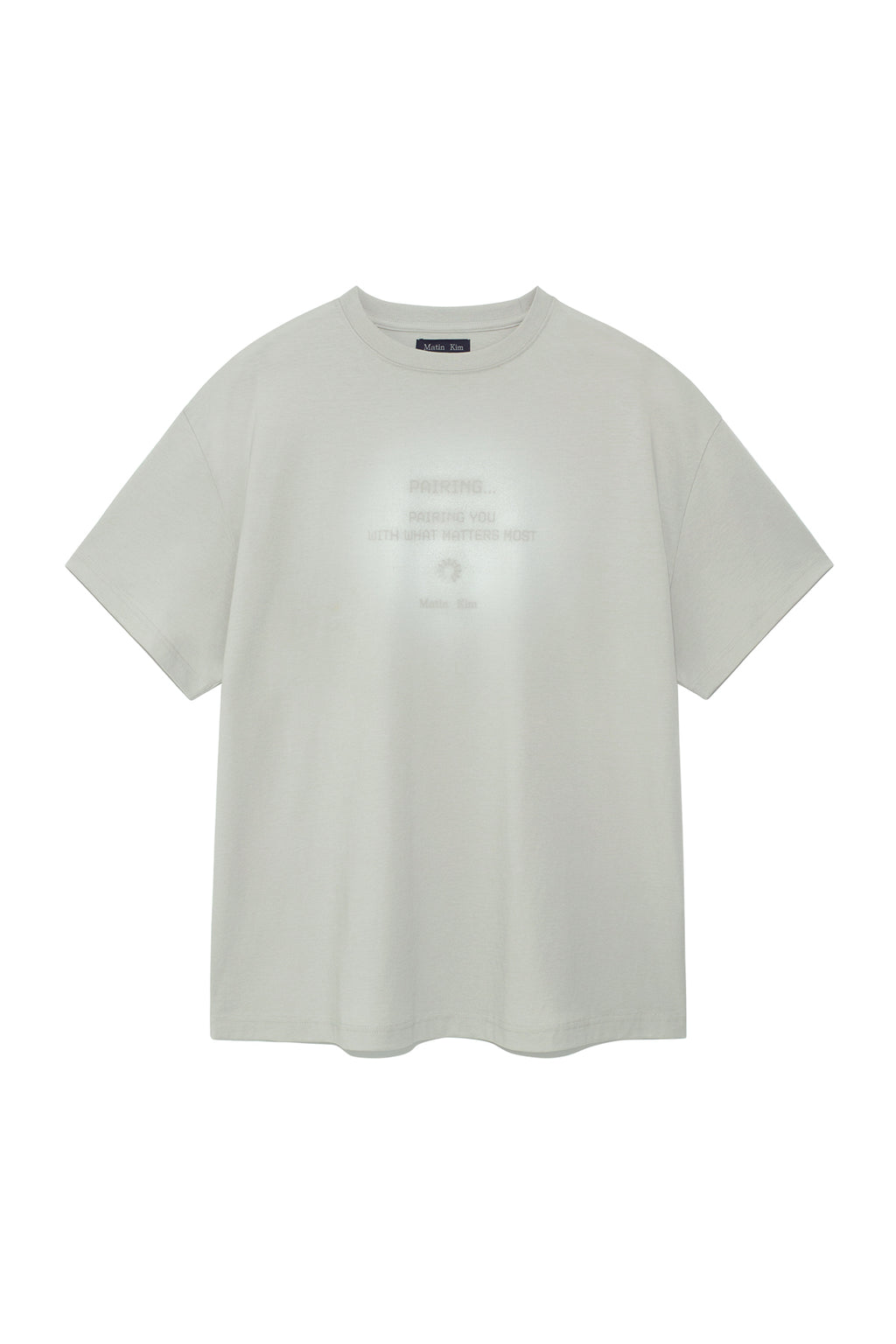 Matinkim Matin Kim Pairing Logo Printing Top For Men IN Light Grey
