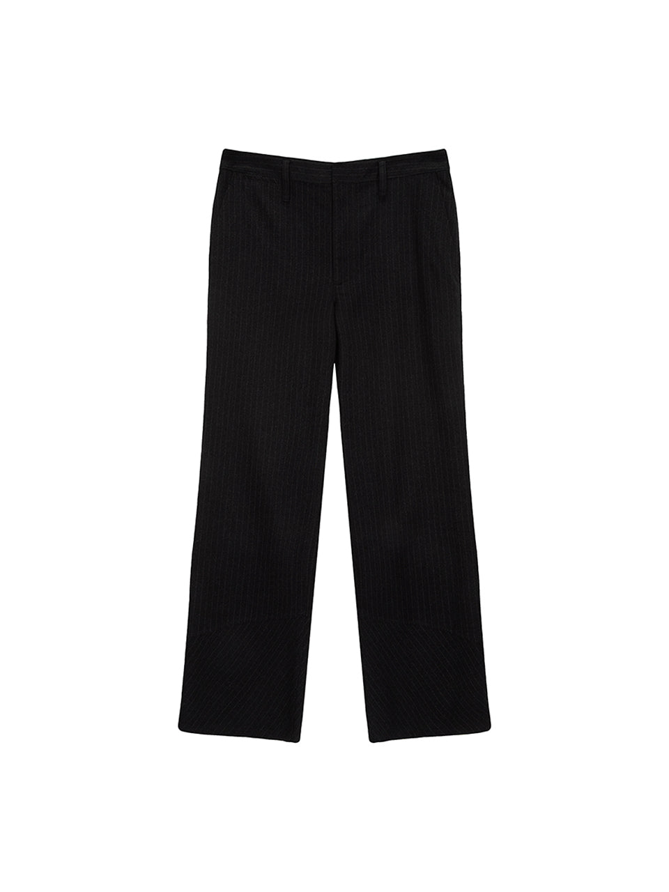 Matinkim Detail Point Stripe Trouser For Men IN Black
