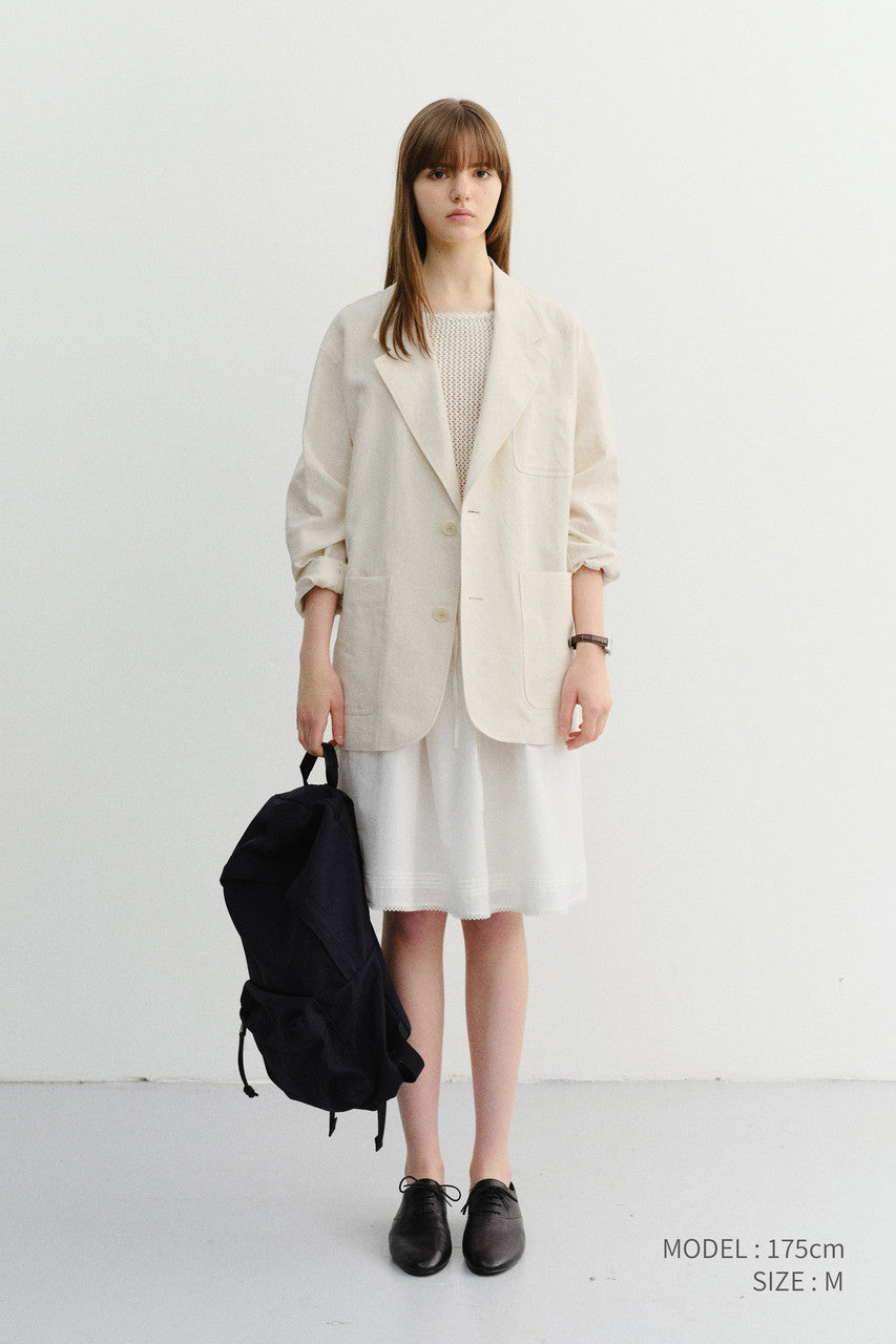 Dunst Unisex Soft Tailored Jacket Cream