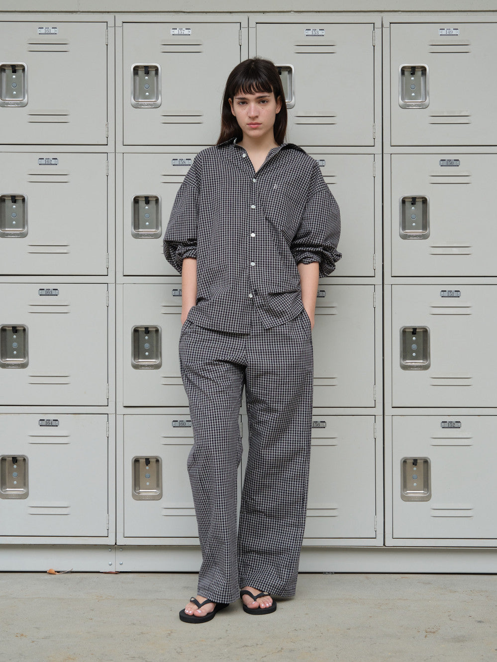 Low Classic Oversized Lc Checked Shirt Black