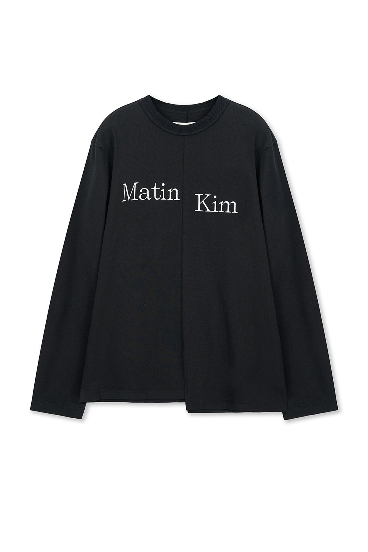 Matinkim Asymmetric Logo Top IN Black