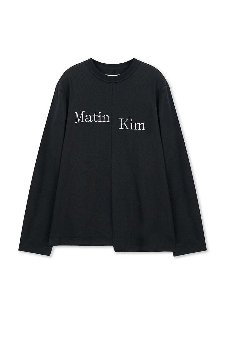 Matinkim Asymmetric Logo Top IN Black