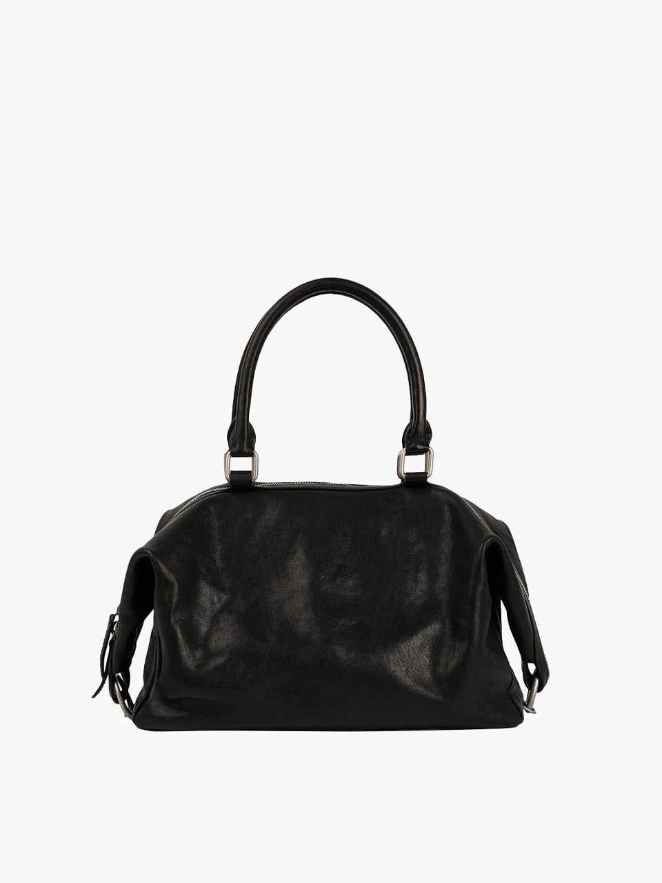 Margesherwood Dumpling Tote black washed nappa