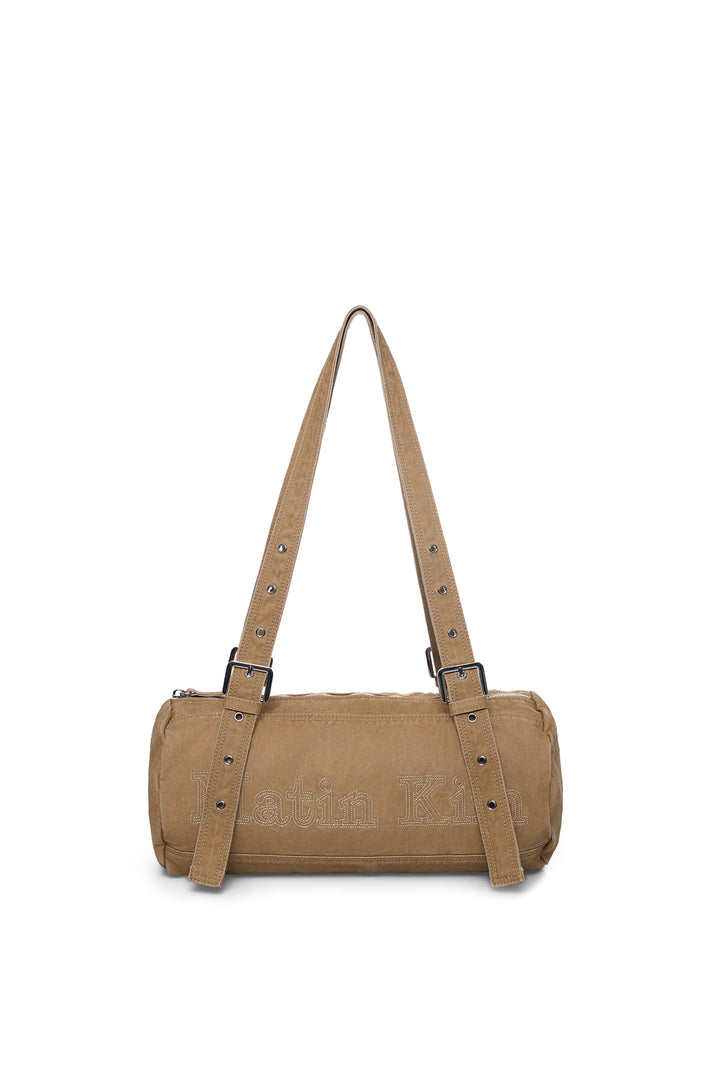Matinkim Vintage Washed Cotton Duffel Bag IN Beige