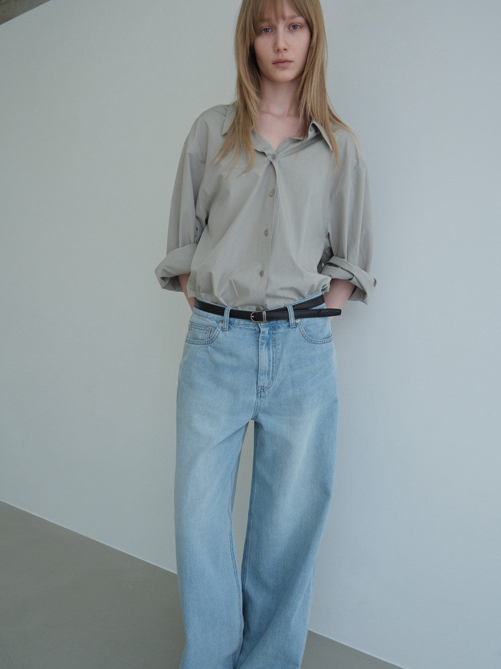 Low Classic Classic Effortless Wide Fit Denim Light Blue