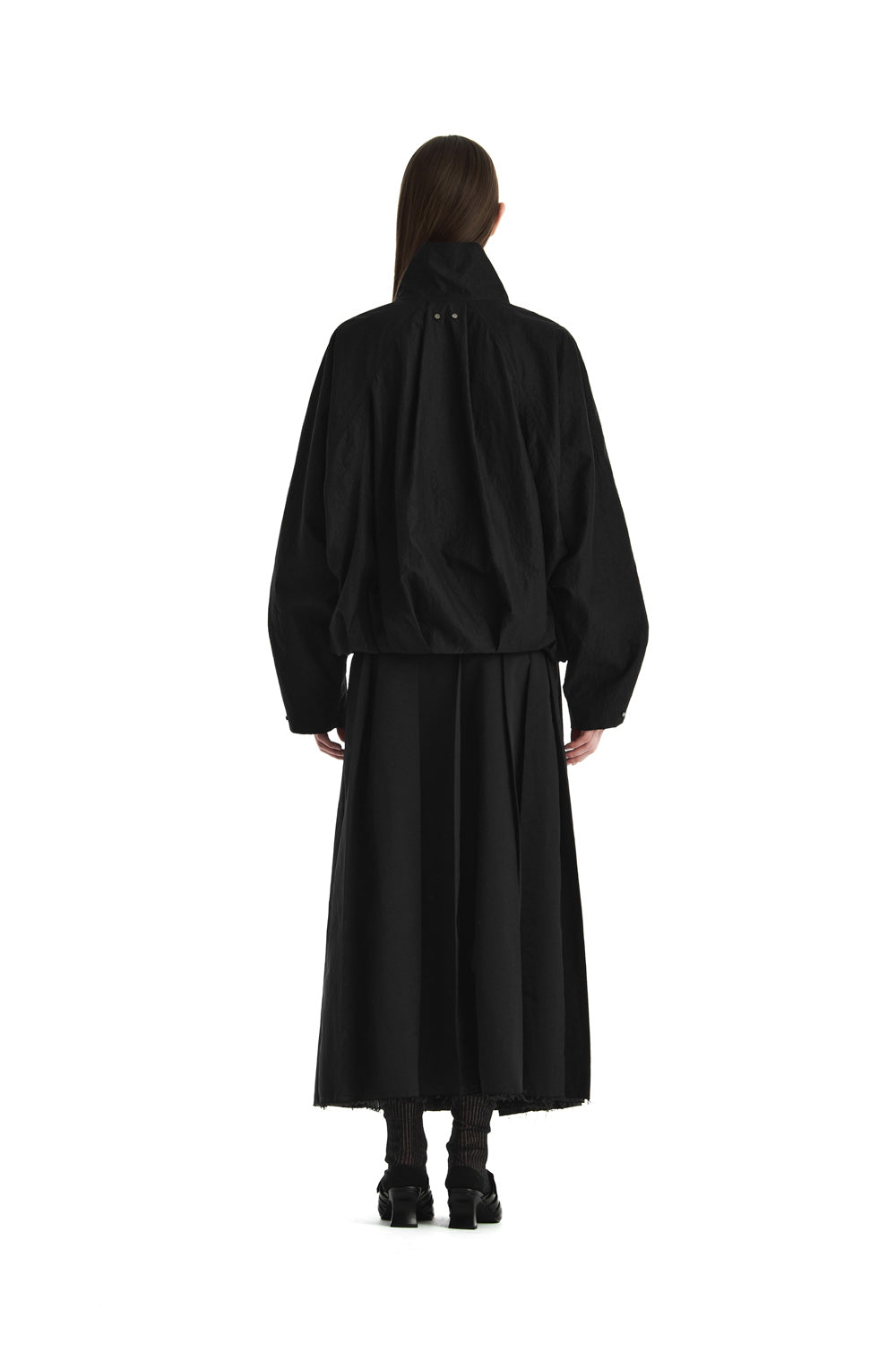 Treemingbird High-Neck Balloon Jumper Black
