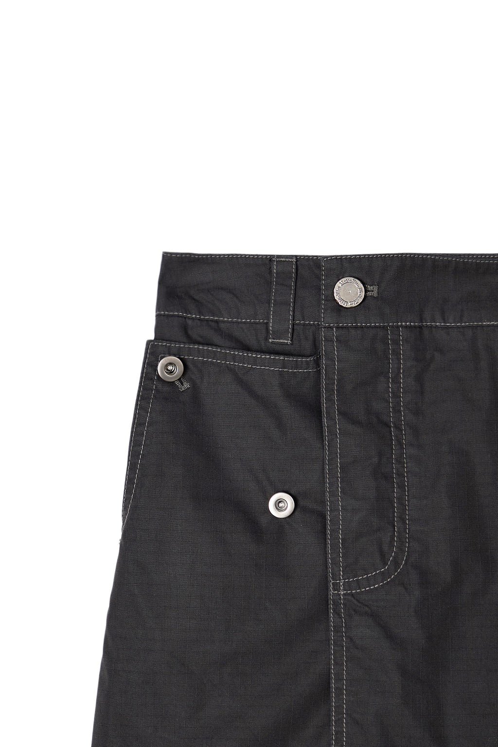 Matinkim Pocket Foldover Wrap Mini Skirt IN Black