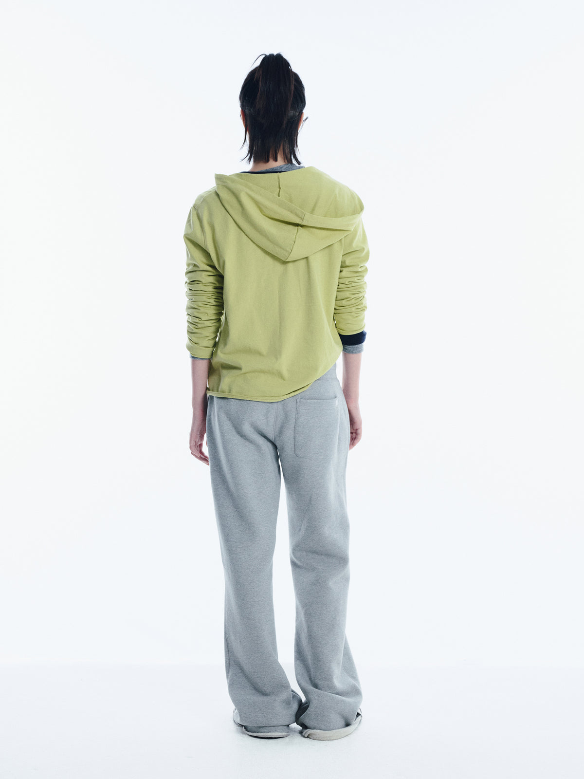 Low Classic Raw-Cut Napping Sweatpants Melange Grey