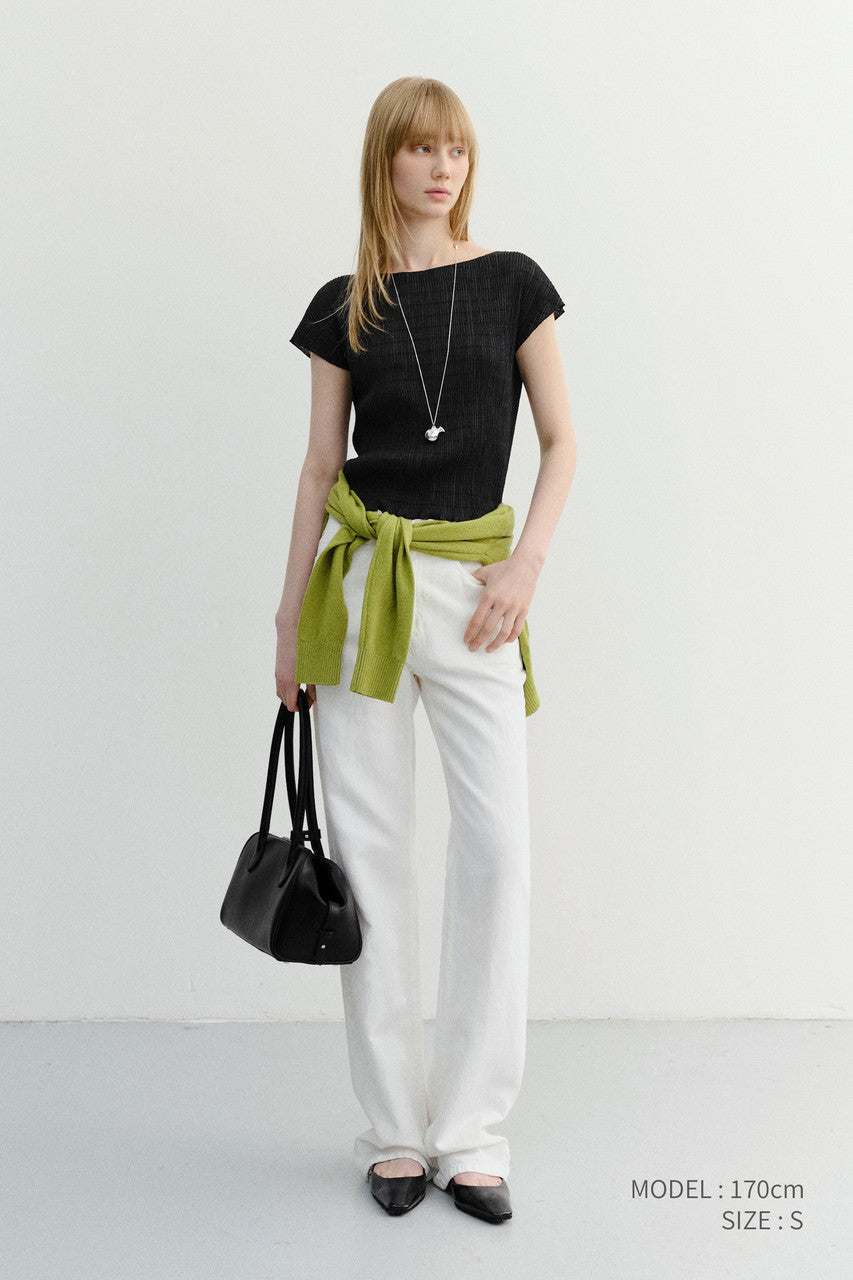 Dunst Pleats Blouse Black