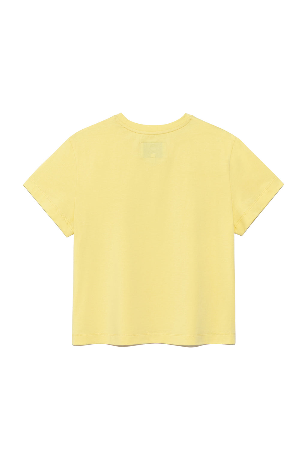 [matinkim] BUBBLY GRAPHIC PRINTING TOP IN LIGHT YELLOW