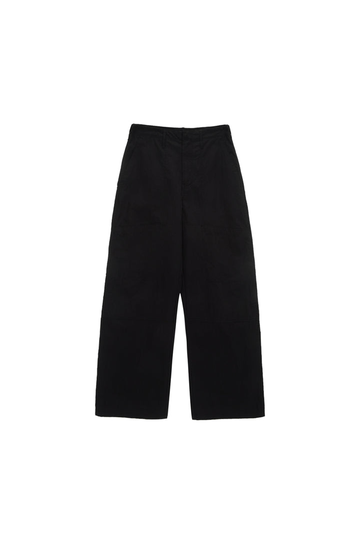 Matinkim Button Roll UP Double Knee Pants For Men IN Black