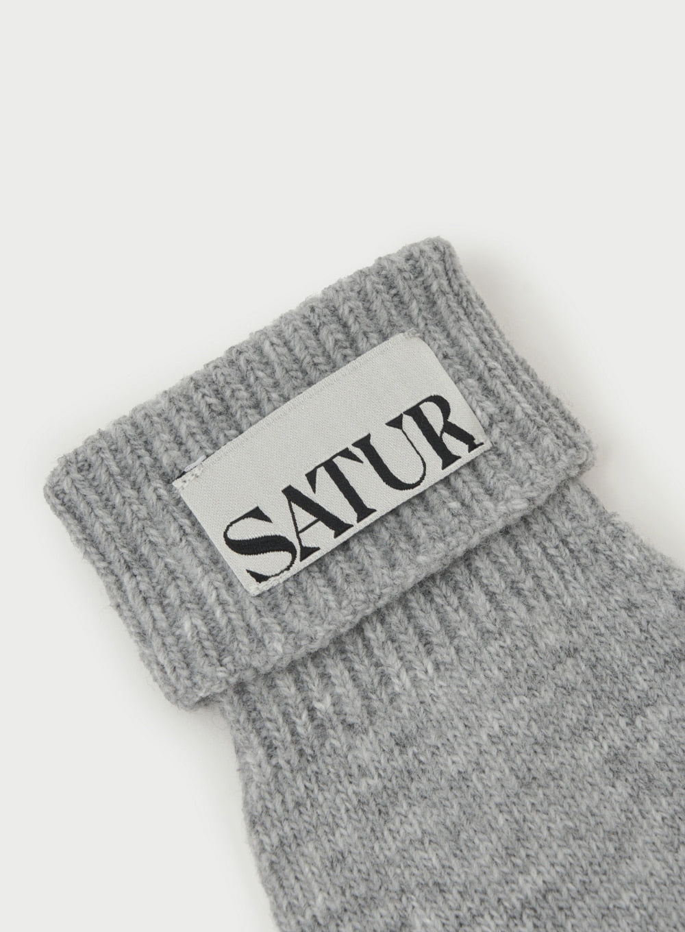 [satur] Verona Knit Gloves - Light Gray