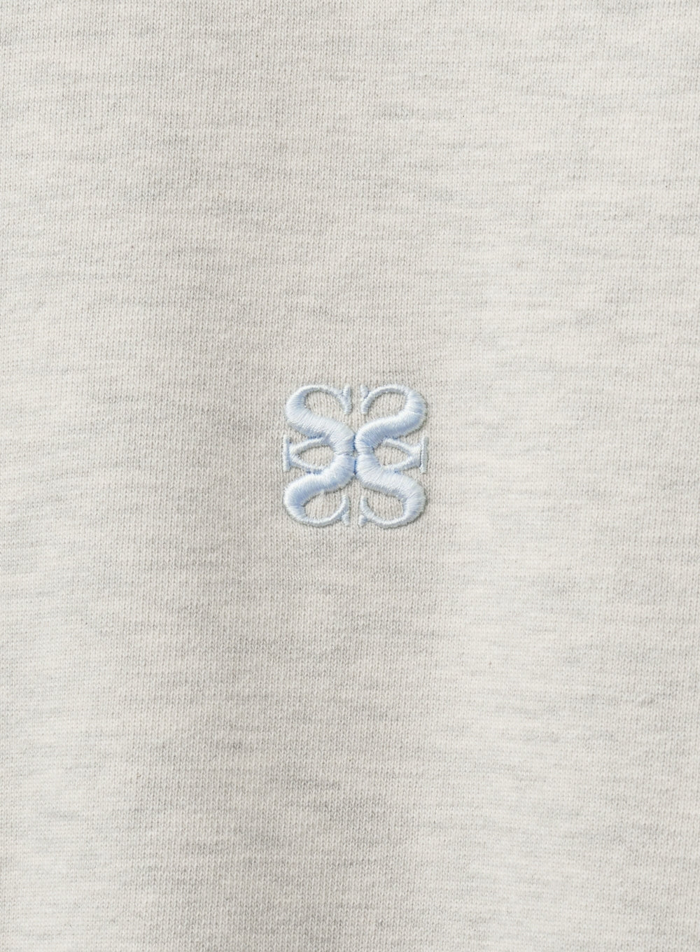 [satur] (W) Loren Small Logo Basic Sweatshirt - Ivory Blue