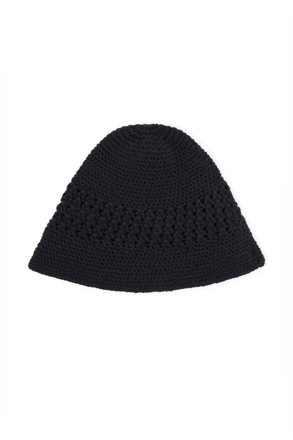 Matinkim Crochet Cotton Bucket Hat IN Black