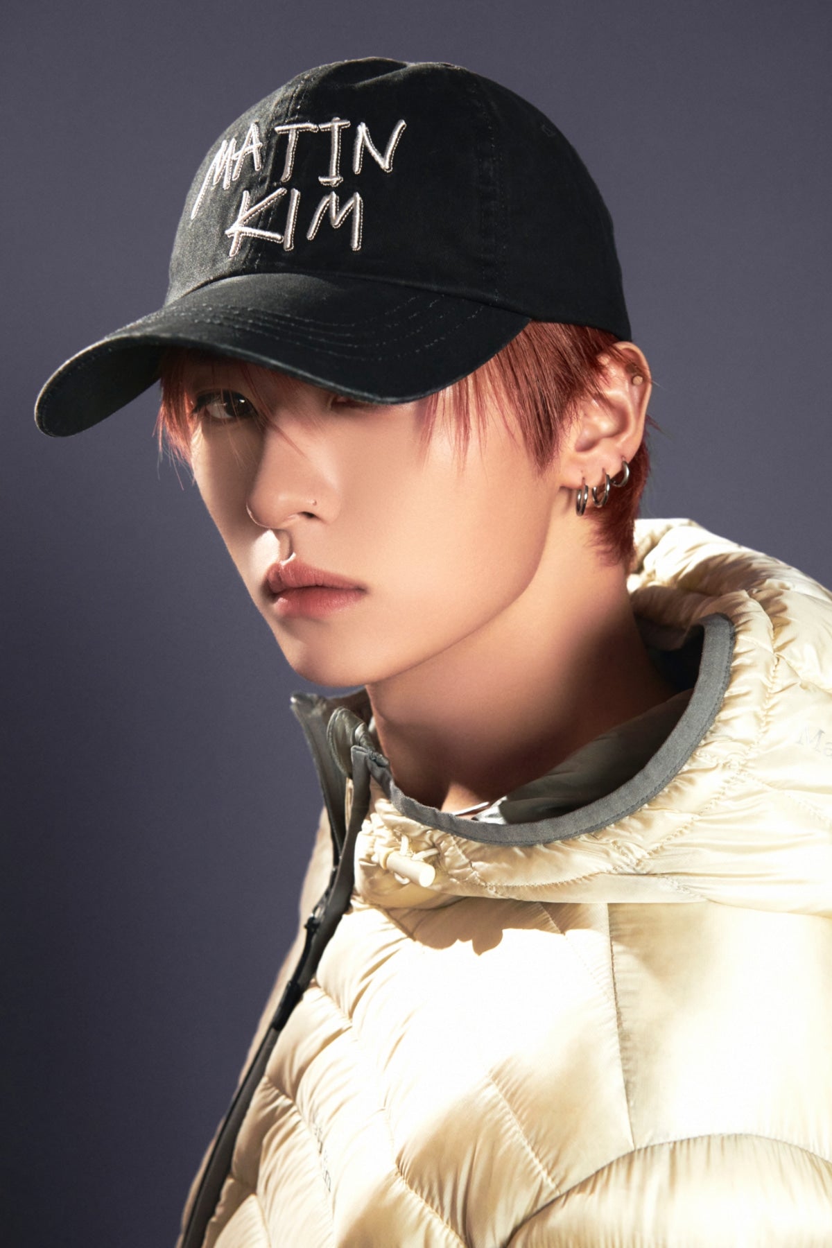 Matinkim Vintage Washed Graffiti Ball Cap IN Black