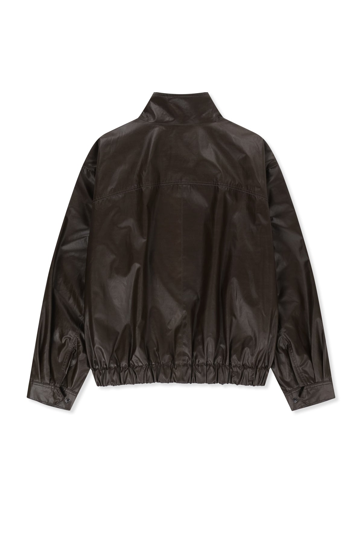 Matinkim Waxed High Neck Jumper IN Brown