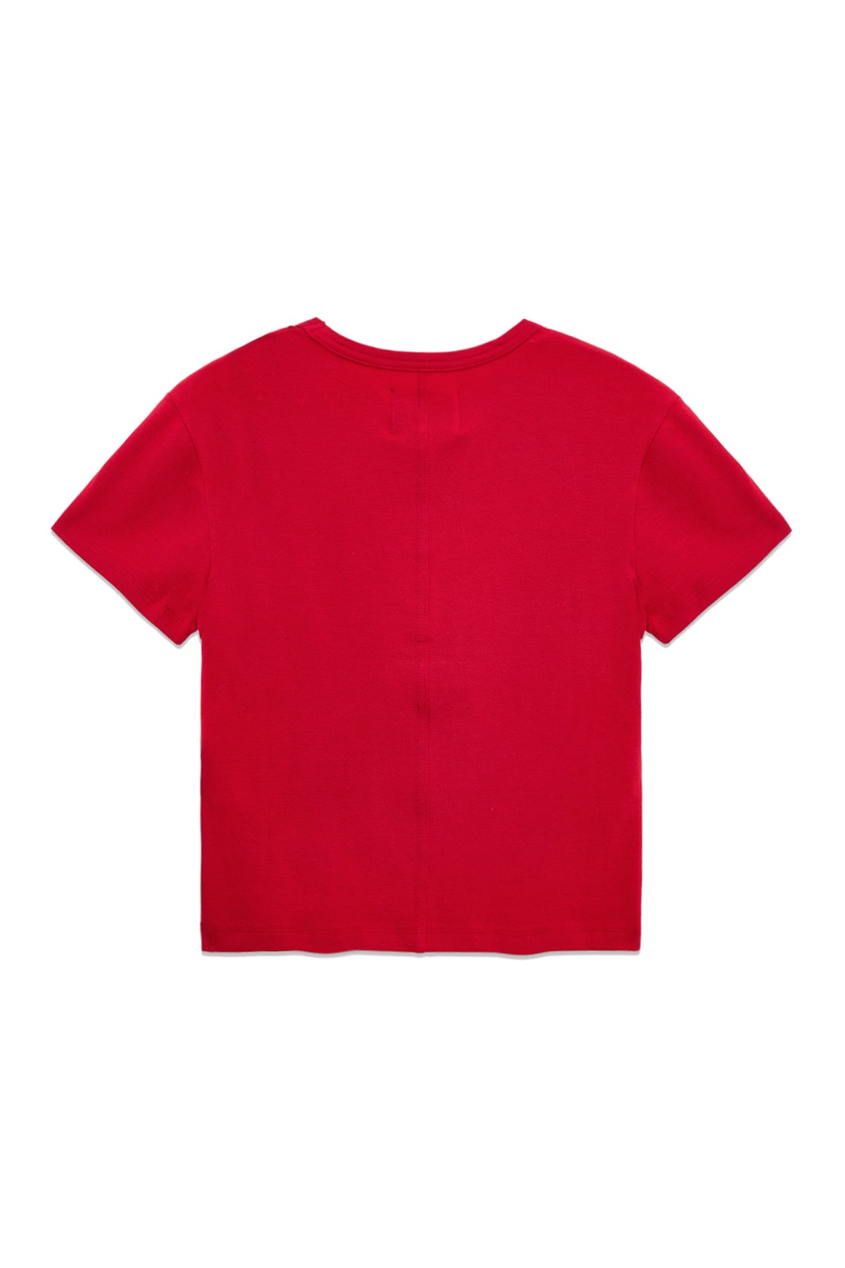 [matinkim] MINI LABEL SHIRRING TOP IN RED