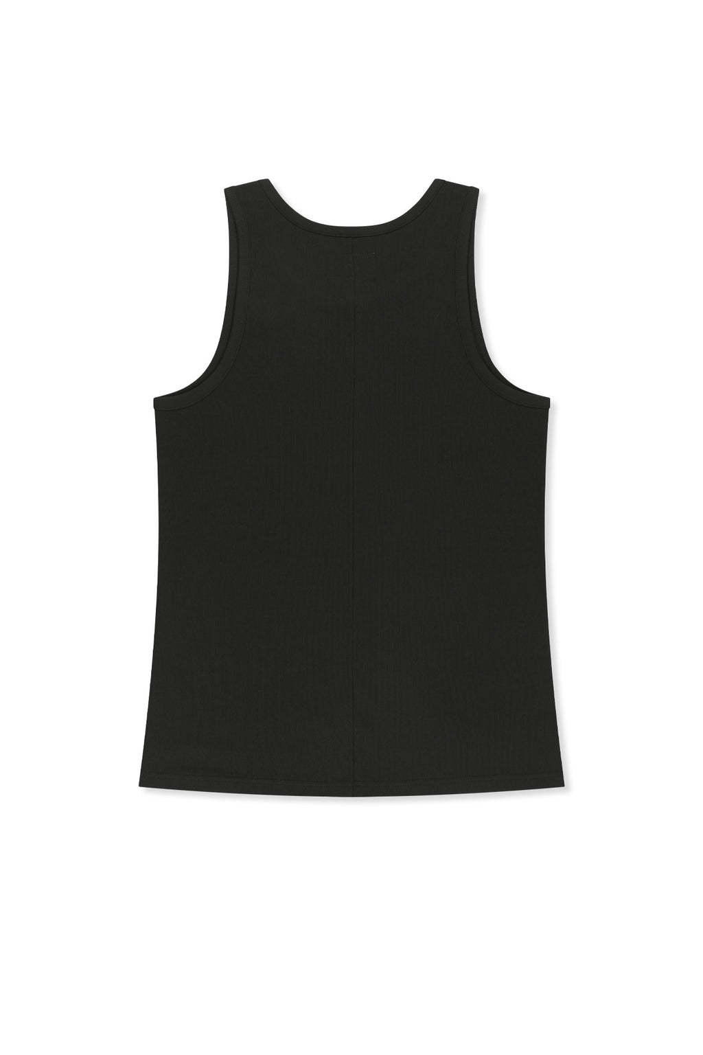 Matinkim Sleeveless Henley Top For Men IN Black