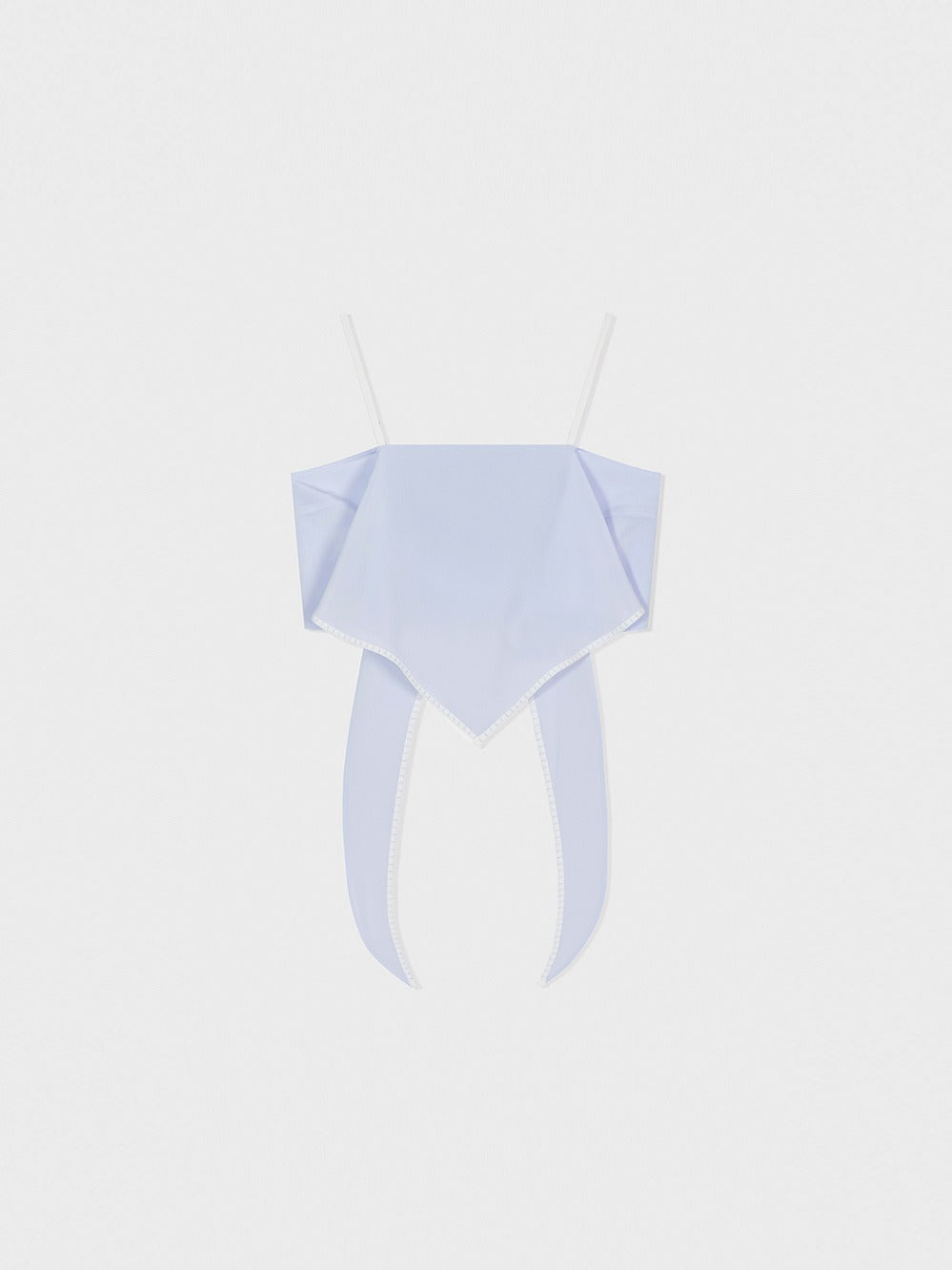 Low Classic Silk Scarf Top Light Blue