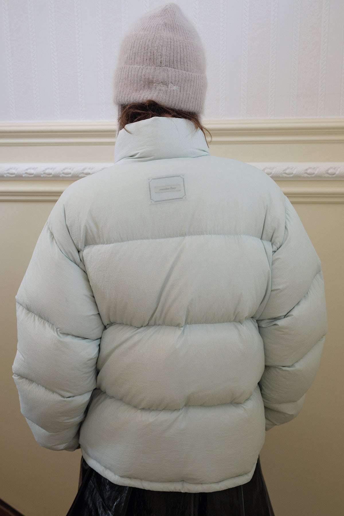 Overdueflair Angora Ear Muff Cap Mid Grey