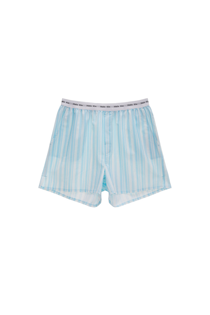 Matinkim Cozy Pajama Stripe Shorts IN Sky