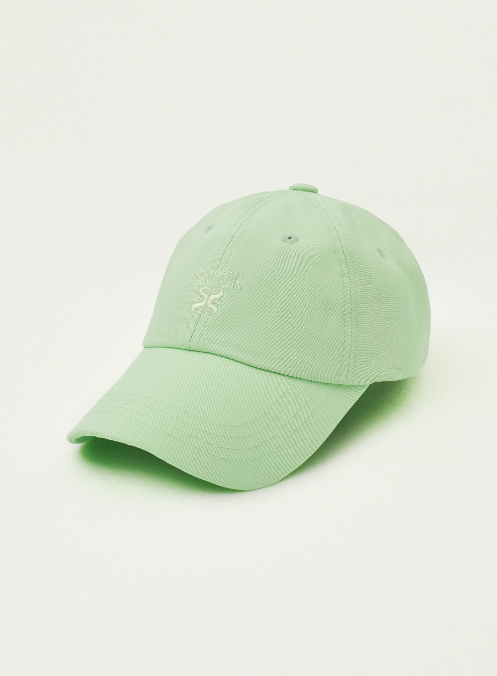 [satur] Classic Logo Ball Cap - Neon Green