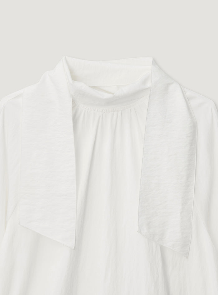 Mango Maniplease Ette Long Blouse White