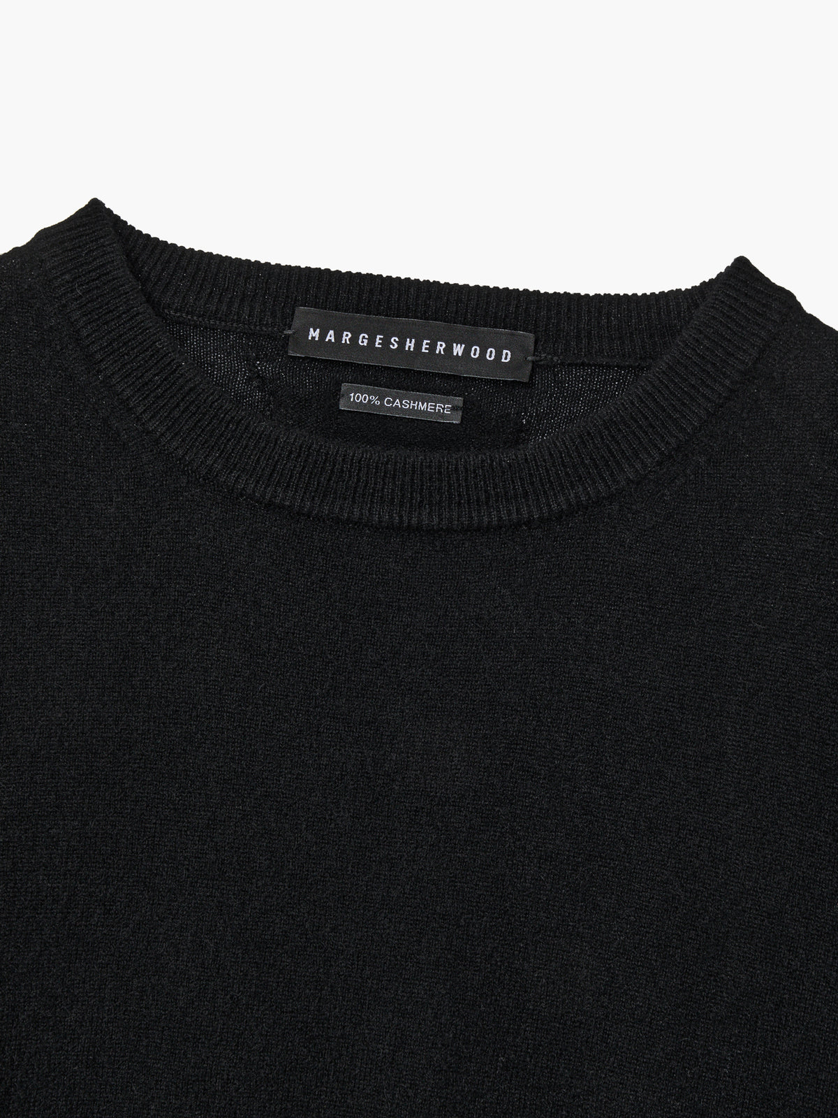 Margesherwood Cashmere Crew Neck Pullover black