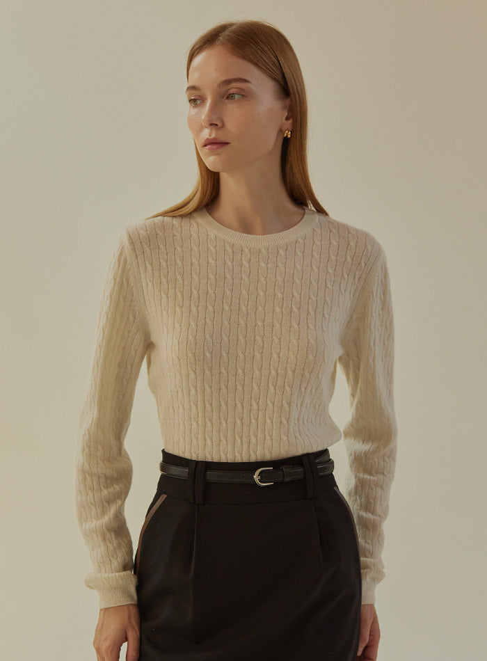 Mango Maniplease Serie Cable Knit