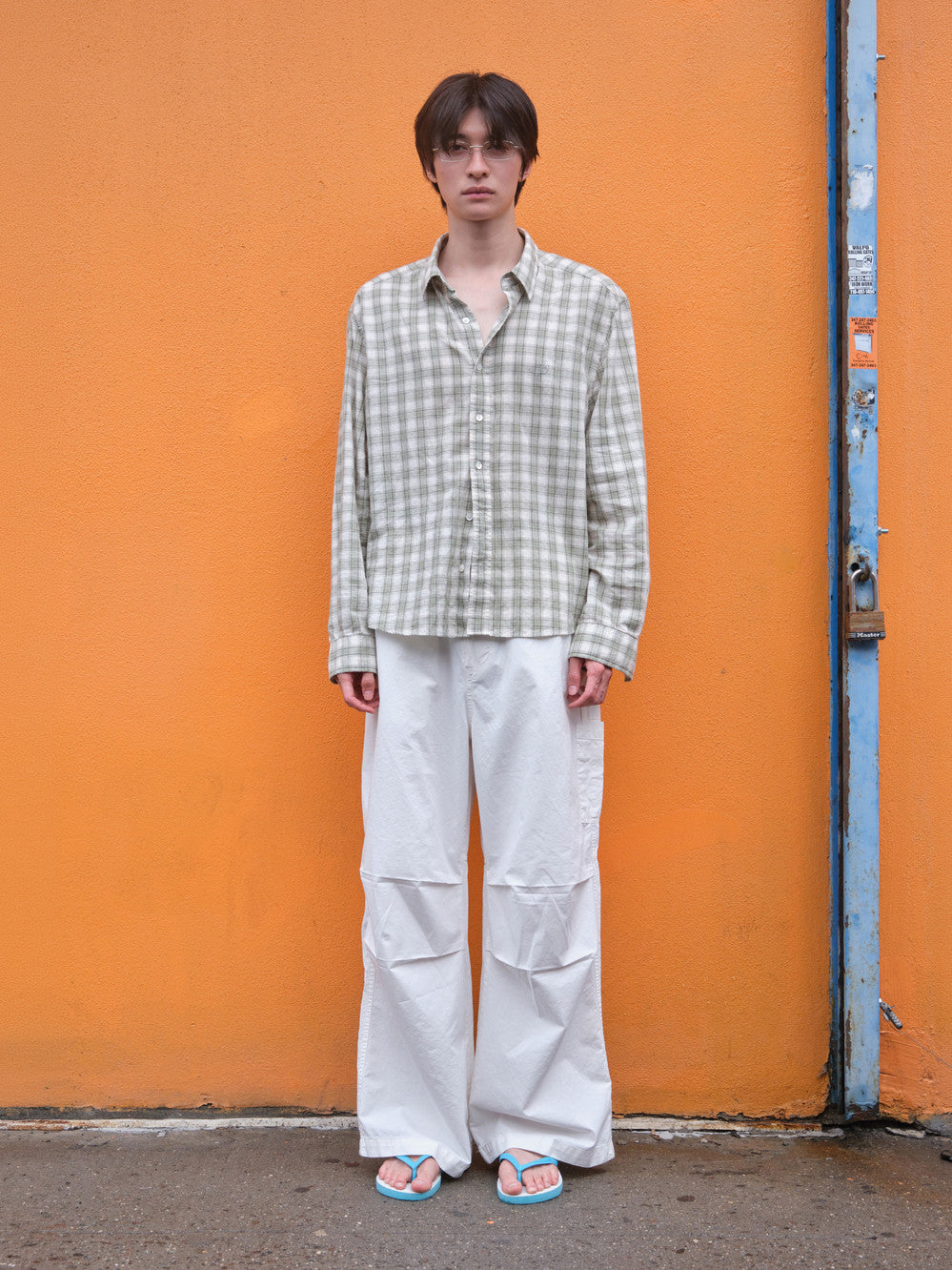 Low Classic Regular-Fit Lc Sheer Checked Shirt Green