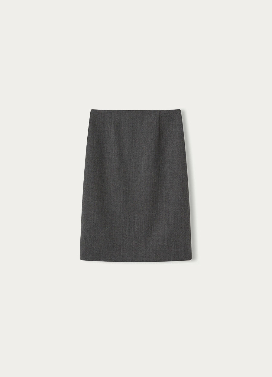 Nothing Written Vinci wool skirt (Slate gray)