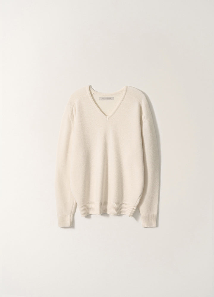 Nothing Written Carna v-neck pullover (Clean white)
