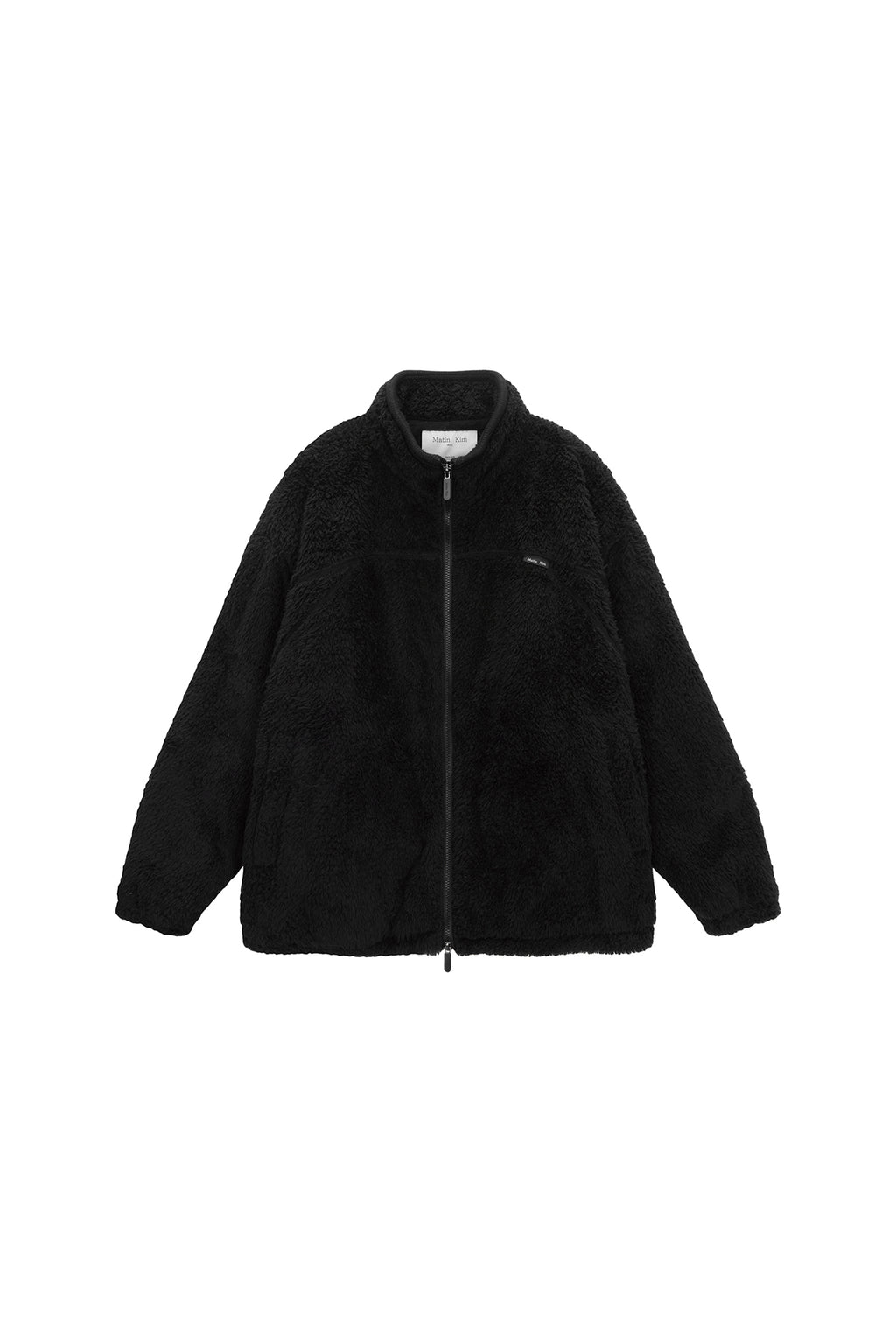 Matinkim Back Logo Fleece Jumper For Men IN Black