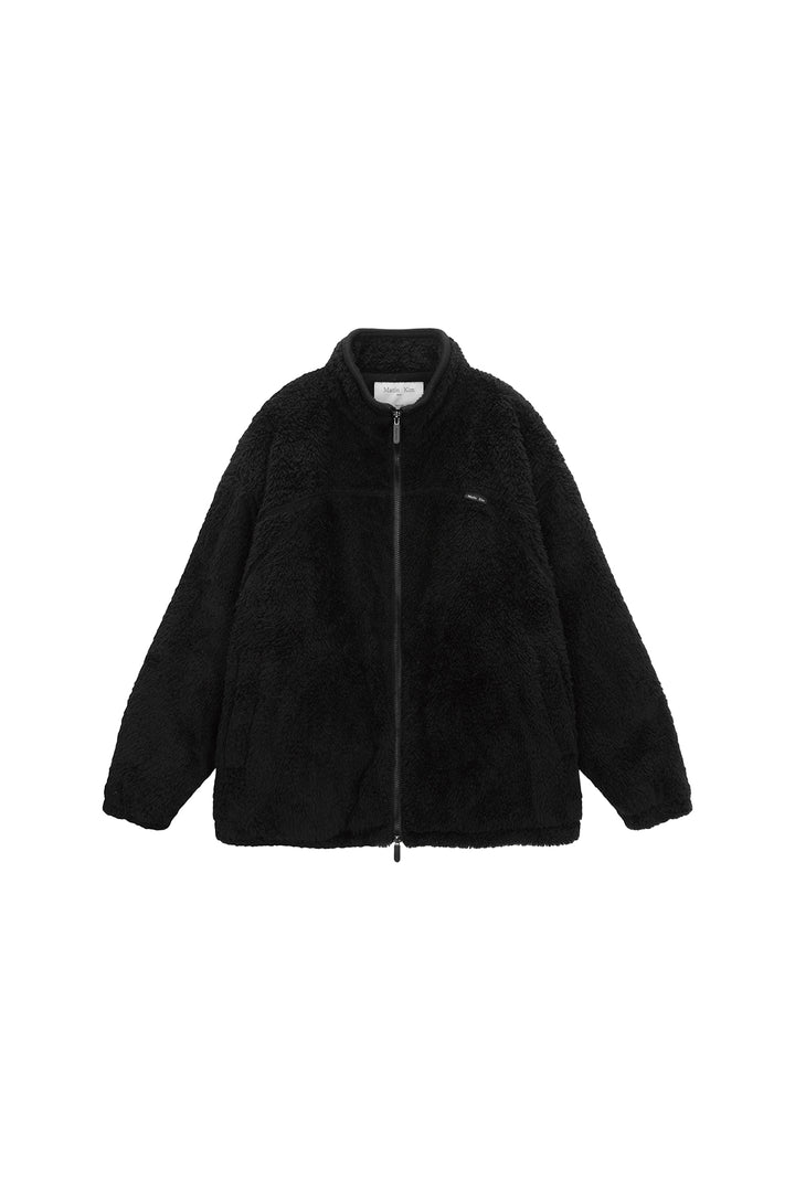 Matinkim Back Logo Fleece Jumper For Men IN Black