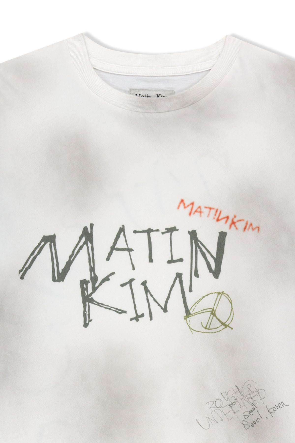 Matinkim Vintage Graffiti Logo Top IN White