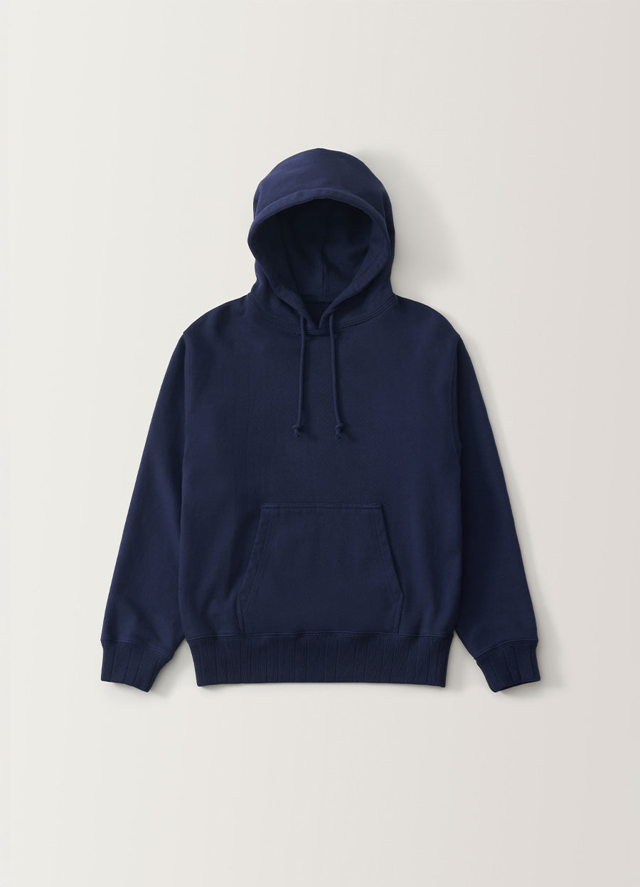 Nothing Written Heritage cotton hoodie (Washed navy)