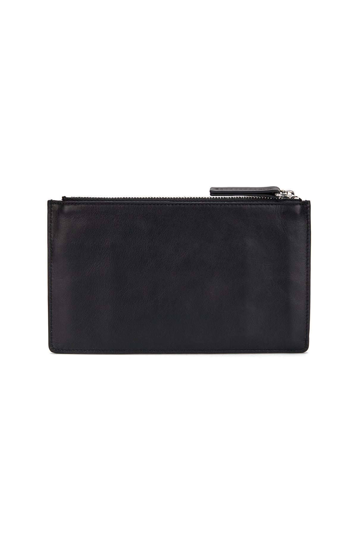 [matinkim] VINTAGE LEATHER CLUTCH BAG IN BLACK