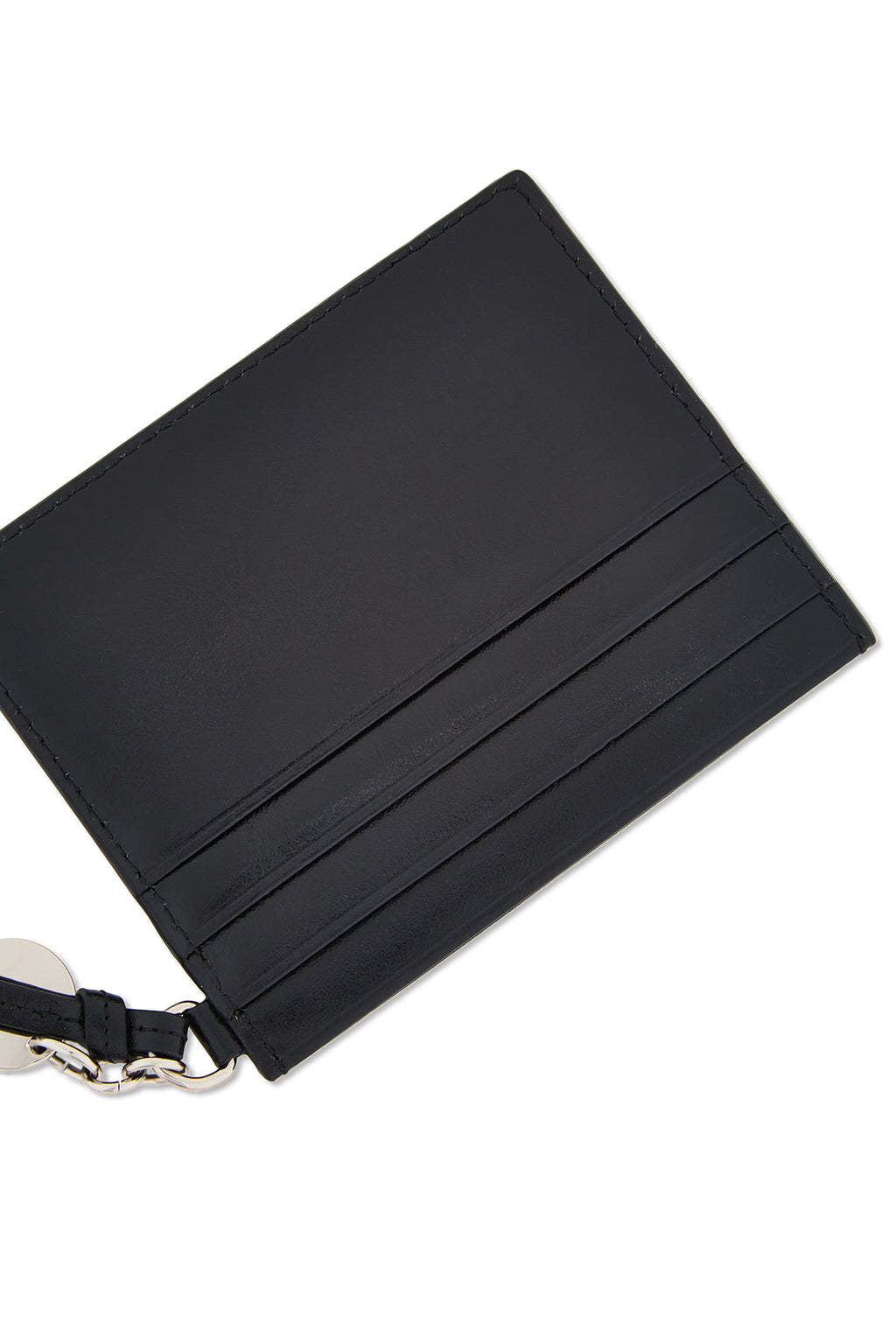 Matinkim Steel Logo Rivet Card Wallet IN Black
