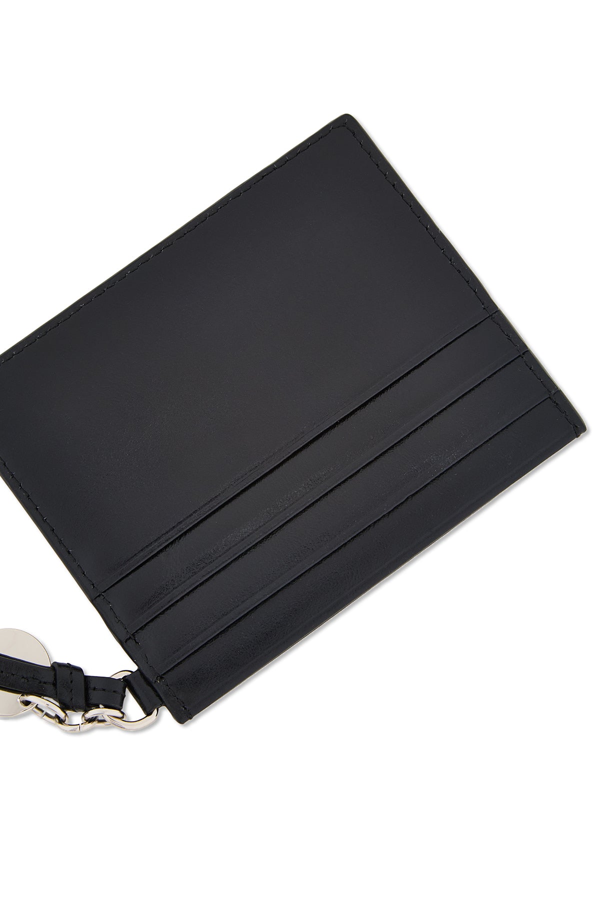 Matinkim Steel Logo Rivet Card Wallet IN Black