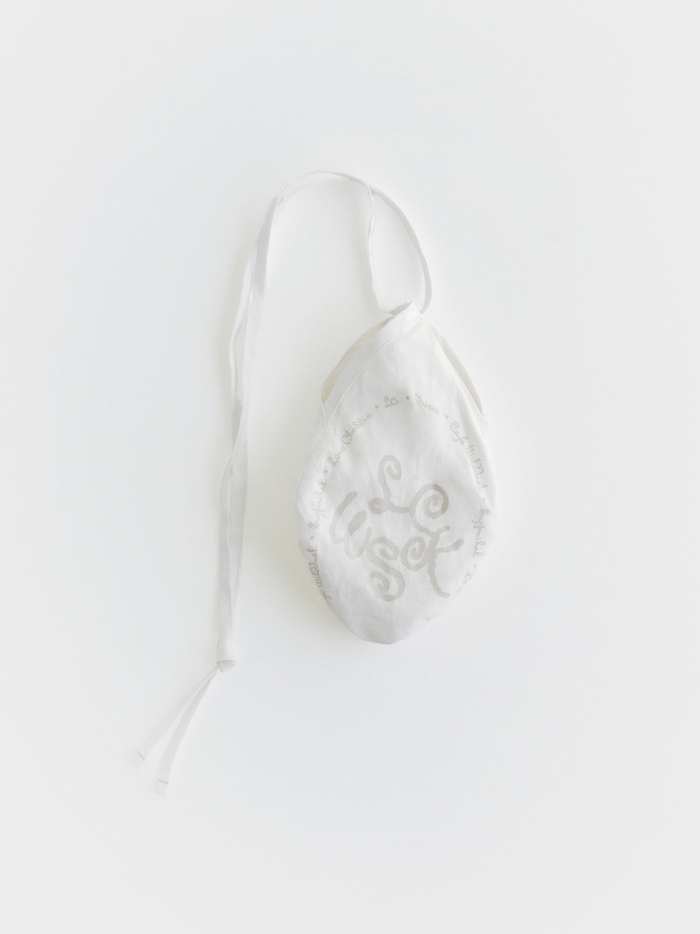[Low Classic] Mirae Graphic Mini Cotton Bag_White