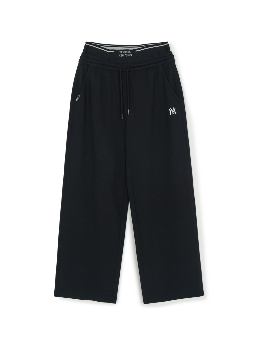 [mlb korea] Women's Basic Double Waisted Semi Wide Hip Pants