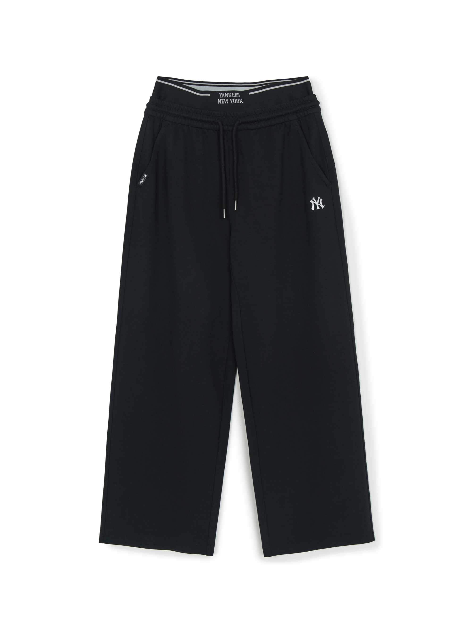 [mlb korea] Women's Basic Double Waisted Semi Wide Hip Pants