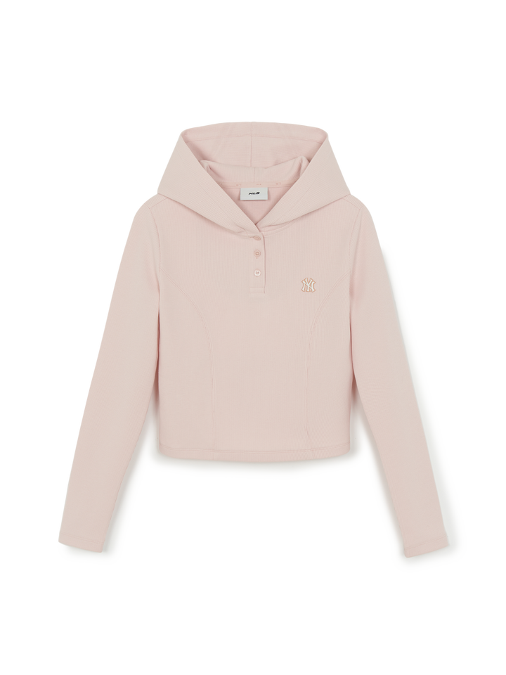 MLB Korea Women's Basic Slim Fit Waffle Hoodie