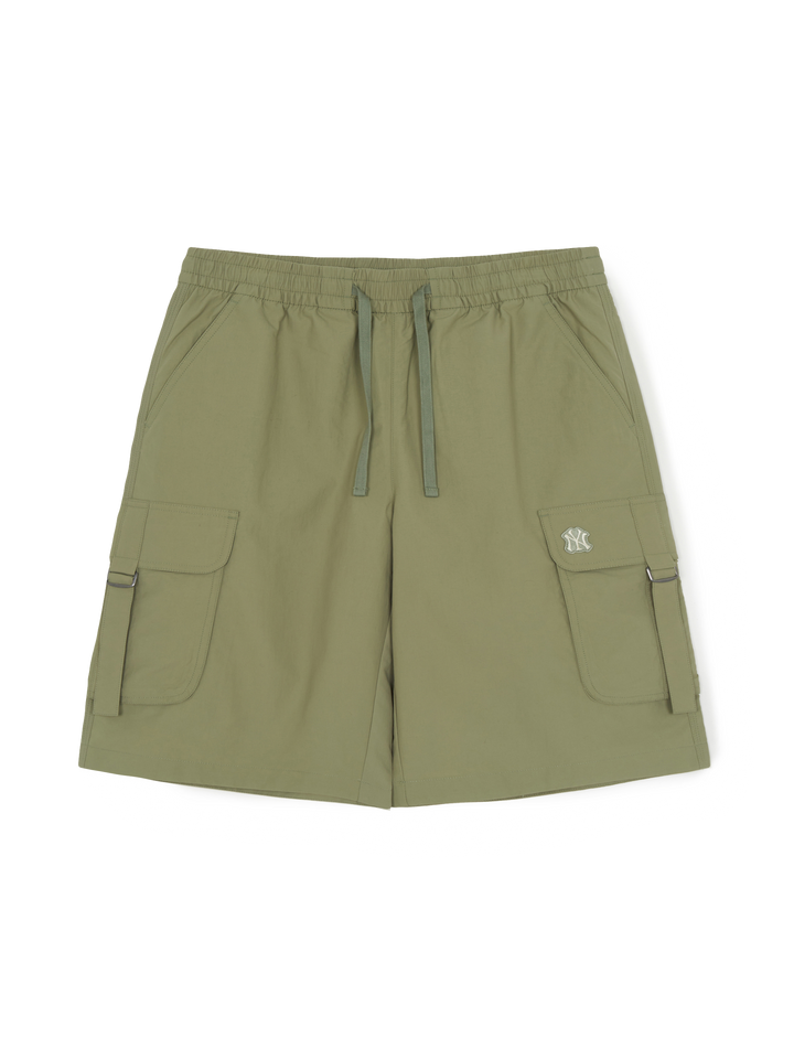 MLB Korea Light Weight Cotton Touch Strap Cargo 9in Shorts