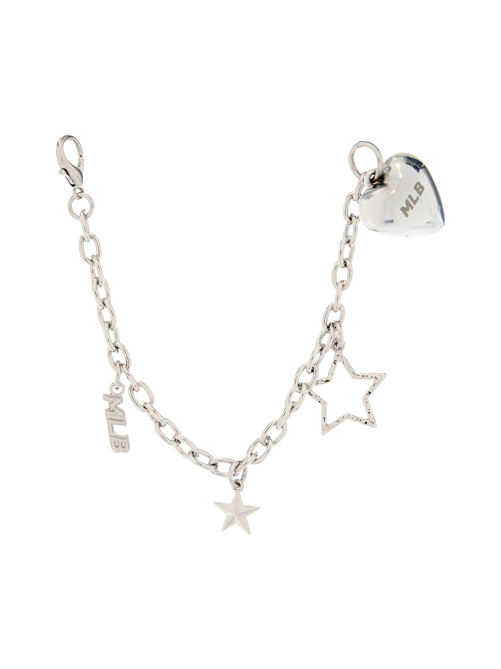 MLB Korea Heart Star Point Ring Chain Keyring