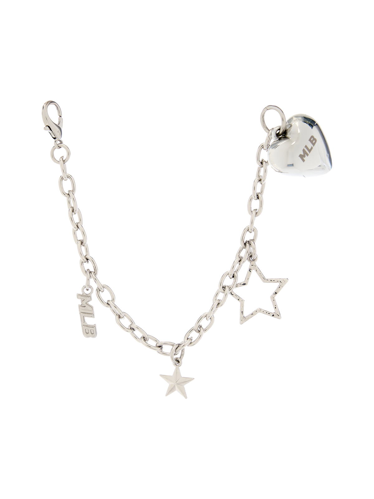 Mlb Heart Star Point Ring Chain Keyring