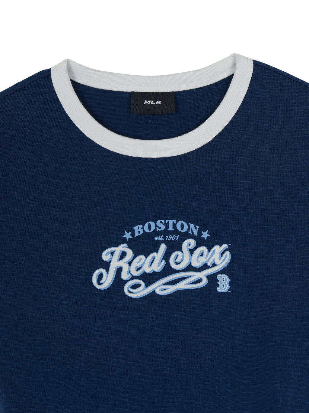 [mlb korea] Women's Varsity Lettering Slim Slub Ringer T-shirts