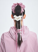 MLB Korea Ribbon Strap Hair Scrunchie Small